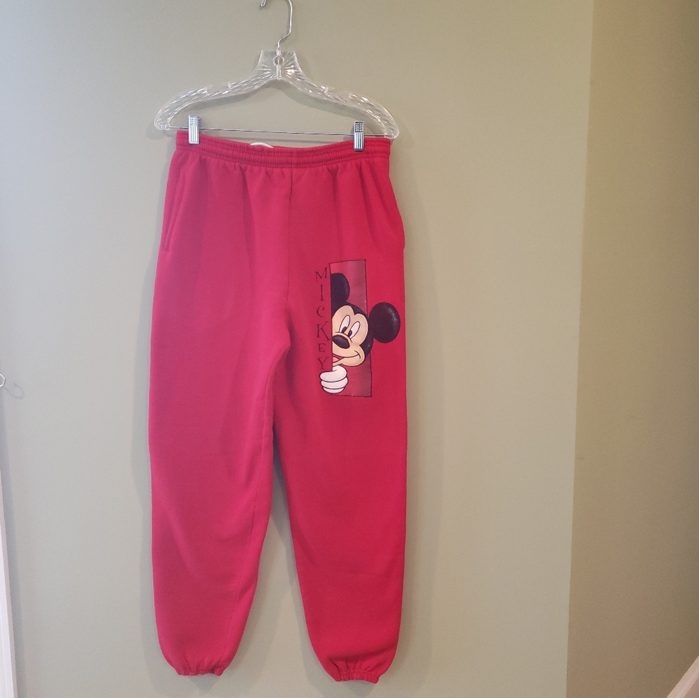 Size Medium Vintage Mickey Mouse Sweatpants